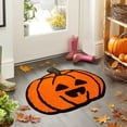 thumbnail image 2 of HHBEAUTY Halloween Bathroom Rug, Fall Pumpkin Bath Mat Water Absorbent Non-Slip Washable for Shower Tub Microfiber Washable Absorbent Carpet Autumn Halloween Thanksgiving Home Kitchen Decoration, 2 of 6