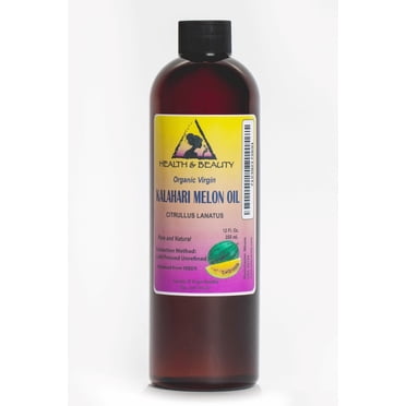 Huile de Graines de melon Kalahari Non Raffinée Biologique Vierge Pressée à Froid pure 12 oz