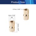 thumbnail image 2 of Wekity M4x12mm Female Thread Knurled Nuts,100PCS Hx6mm OD Brass Threaded Insert Embedment Nuts Hydraulic Welded Joint Injection Molding Assortment Kit for 3D Printing Injection Molding-0621, 2 of 5