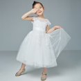 thumbnail image 4 of B91xZ Robe d'Été Sans Manches pour Tout-Petite Fille Tunique Basique Tenue de Jeu Robes Chemise, Beige 8, 4 of 4