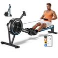 thumbnail image 1 of MERACH Pro Air Resistance Rowing Machine Magnetic Rower Machine for Home 90% Pre-assembled 10 Levels of Quiet Resistance Dual Slide Rail with Max 350lb Weight Capacity, 1 of 7