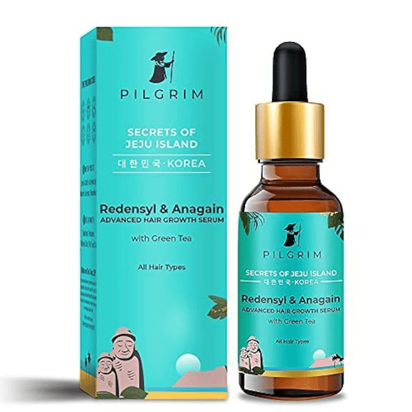 Pilgrim Redensyl 3% + Anagain 4% Advanced Hair Growth Serum with Green Tea - 50 ml