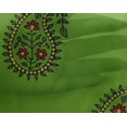 thumbnail image 5 of oneOone Georgette Viscose Tissu Vert à Blocs Matière de Robe Tissu Imprimé Tissu au Mètre 42 Pouces Wide-LQ, 5 of 5