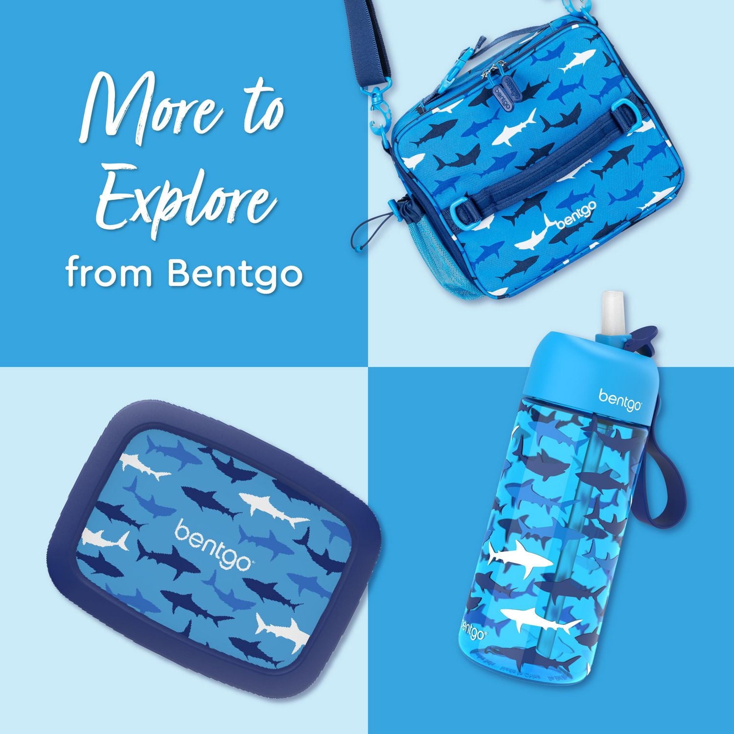 Sac à lunch Bentgo Kids Prints, Requin