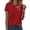 Red, variant on HUITKMM Oversized Graphic Tshirt Women Women's Halloween Graphic Short Sleeve T Shirt Casual Round Neck Tee for Summer Party Outfit with Jeans