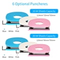 thumbnail image 4 of KW-triO Portable 2 Hole Punch Handheld Metal Hole Puncher 20 Sheet Capacity 6mm Aperture Paper, 4 of 8