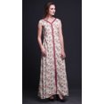 thumbnail image 3 of Bimba Robe Maxi Sans Manches à Imprimé Floral avec Fente avant pour Femmes Été Printemps, Fête - XXX-Grand, 3 of 5