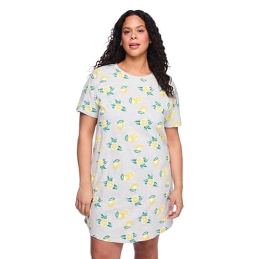 Chemise de nuit à encolure ras du cou George Plus pour femmes