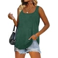 thumbnail image 2 of AherBiu Flowy Tank Tops for Women Loose Fitting Summer Shirts Square Neck Sleeveless Basic Camis Tops, 2 of 7