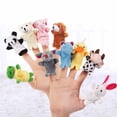 thumbnail image 4 of 10 Pcs Animal Finger Puppets Hand Puppet Toys For Children Storytelling And Role Playing Soft Velvet Material, 4 of 6