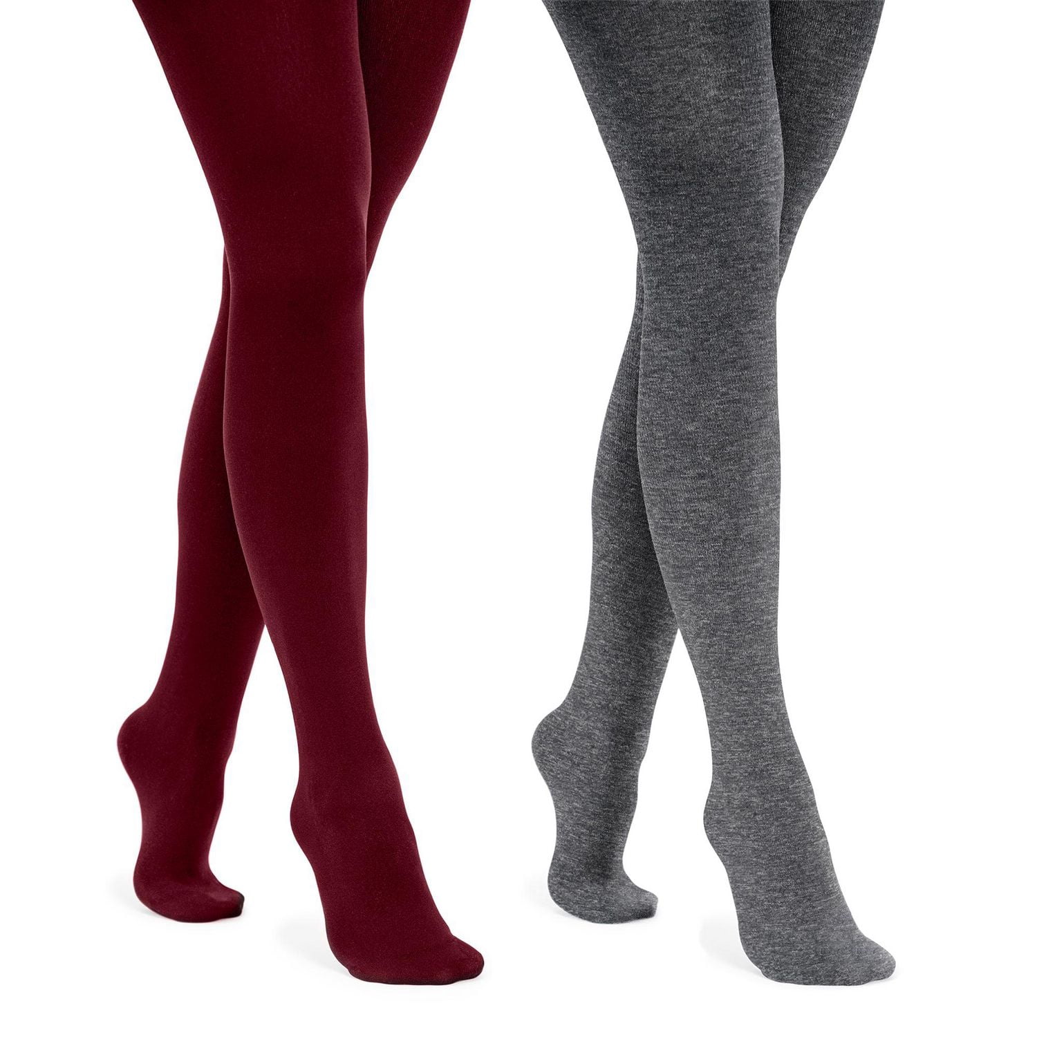 Muk Luks Women's Fleece Lined Tights 2 Pair