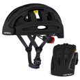 thumbnail image 1 of Foldable Urban Cycling Helmet with Magnetic Buckle - 18 Vents, Red LED Rear Light, Removable Washable Pads for Bike, E-Scooter, Balance Bike - PC & EPS In-Mold Construction, Head Circumference, 1 of 7