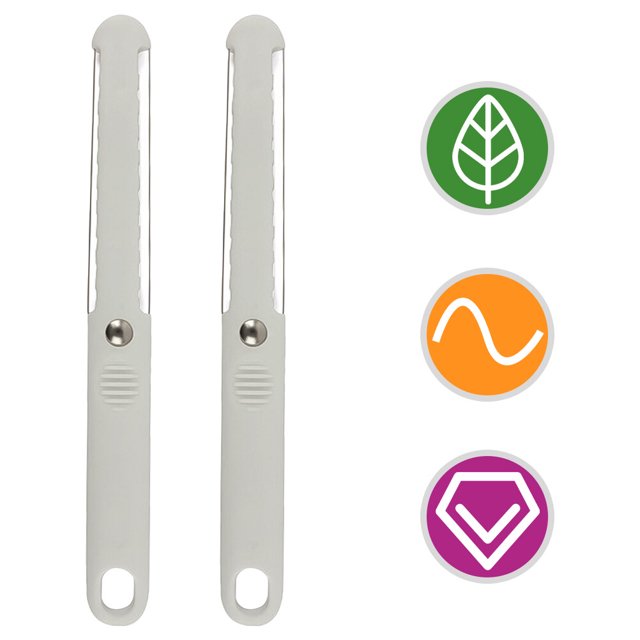 Lot de 2 Serveurs à Fromage pour la Maison avec Rangement Antirouille et Peu Encombrant en Plastique Blanc