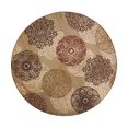 thumbnail image 1 of HomeRoots 352530 7 ft. 7 in. Round Polypropylene Sage Area Rug, 1 of 1