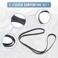 thumbnail image 3 of Unique Bargains Car Engine Multi V-Ribbed Serpentine Drive Belt for Chevy Venture 2003-2005 3.4L No.53013864AA, 3 of 7