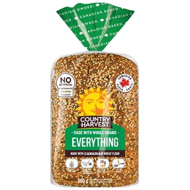 Country Harvest Everything Sliced Bread, No Artificial Preservatives, Flavours or Colours, 600 g