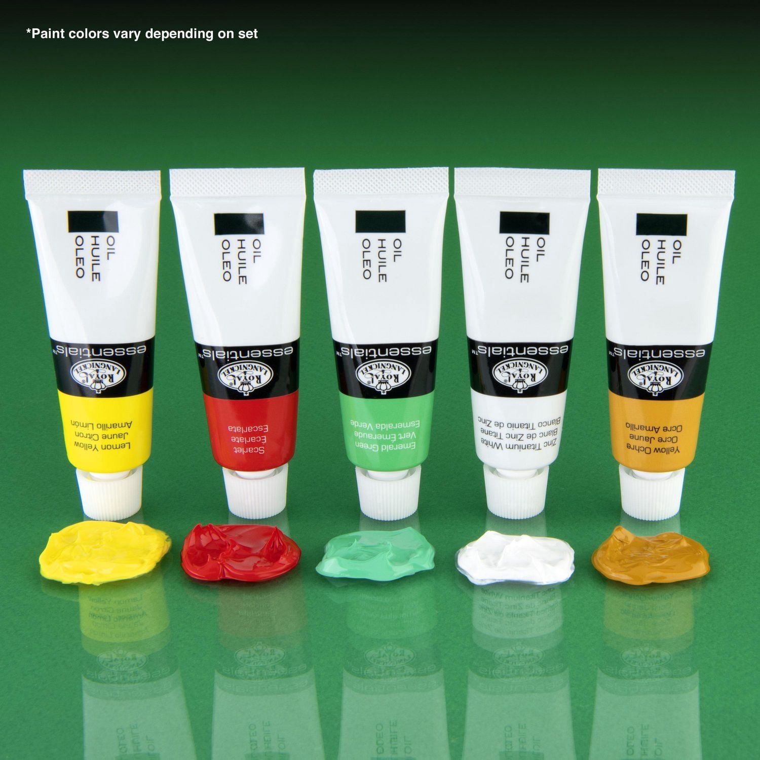 Royal & Langnickel Essentials Tubes de peinture à l'huile d'artiste de 12 ml, 24 couleurs