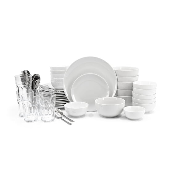 Ensemble combiné de vaisselle 60 pièces