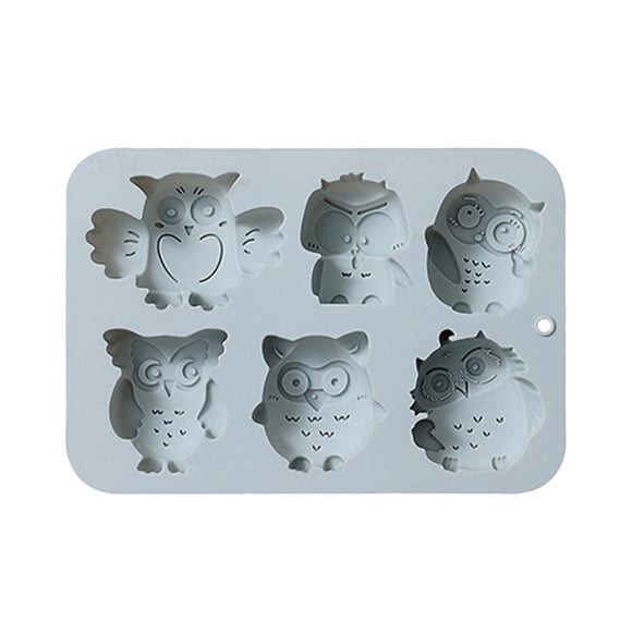 Binwennn Stainless Steel Cake Pan Set 6 Even Different Owl Baking Tools Chocolate Silicone Flip Candy Cake