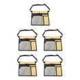 thumbnail image 1 of relayinert Waterproof Tool Apron Pouch For Heavy Duty And Tear Resistant Portable gray+khaki 5Set, 1 of 6