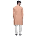 thumbnail image 3 of Atasi Button Down Asymmetrical Kurta For Men Solid Long Sleeve Kurta For Men, 3 of 6