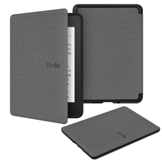 GANGXUN Fabric Texture TPU Soft Case for Amazon Kindle Paperwhite6 – Smart Wake/Sleep, Shockproof, Lightweight Cover