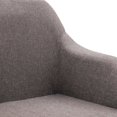 thumbnail image 5 of vidaXL Swivel Dining Chair Taupe Fabric, 5 of 5