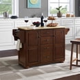 thumbnail image 2 of Crosley Eleanor Natural Wood Top Kitchen Island in Mahogany, 2 of 16