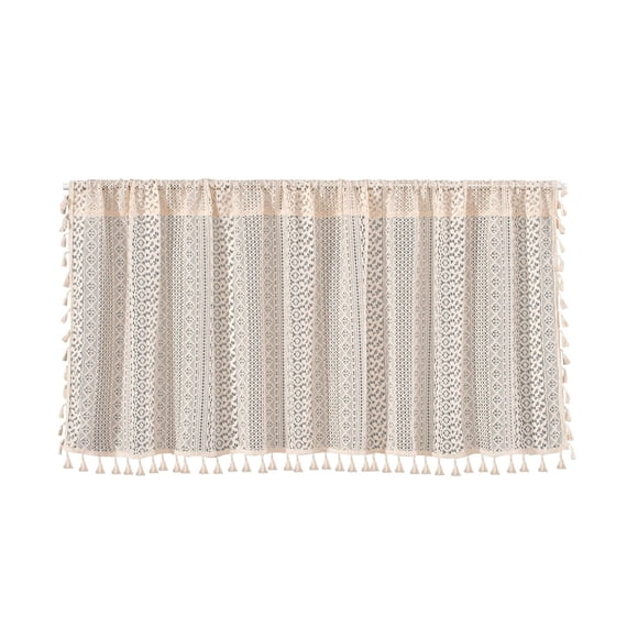 Valances for Windows Valance Curtains for Kitchen - Window Light Blocking Short Rod Pocket Curtain Panels for Small Window Bathroom Basement Window Curtain Panels