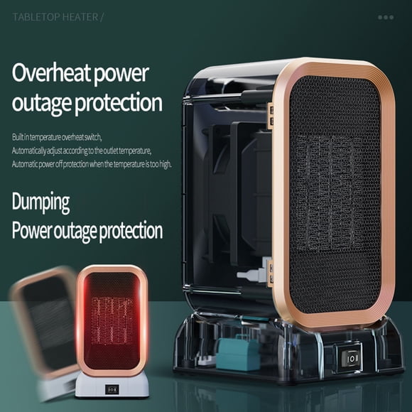 CQCYD Desktop Heater, Office Home Small Heater, Portable Electric Space Heater for Desk Teen Dormitory, Personal Ceramic Heater for Indoor Use Winter Gift