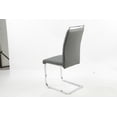 thumbnail image 2 of Chaises de salle à manger Aerys Max en PU gris (ensemble de 4), 2 of 3