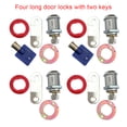 thumbnail image 1 of Coin Operated Arcade Game Lock Cylinder Vending Machine Cabinet Latch Locks Repair Upgrade Modified Accessories Spare Parts 4 Long Locks 2 Keys, 1 of 7