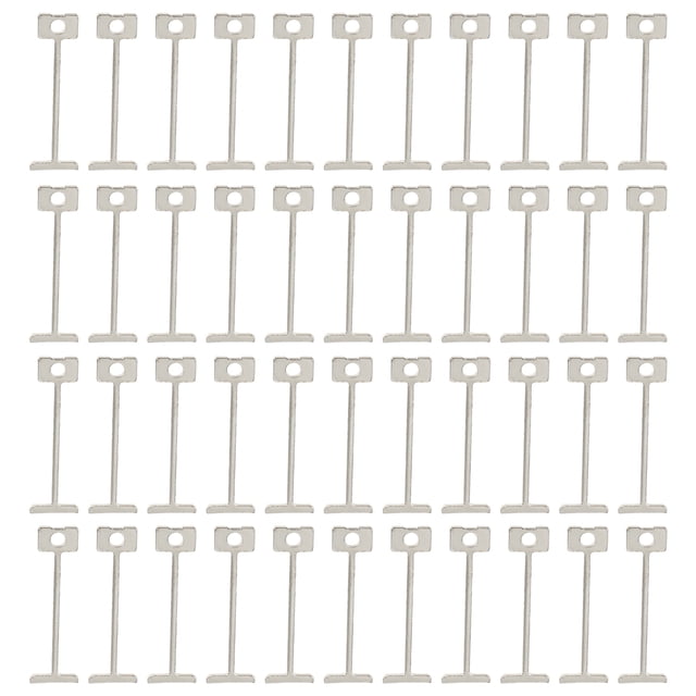 KAKOWELY tile leveler steel pin 100pcs Tile Leveling System Leveling Steel Pin Tile Leveling Replaceable Pin1.18"X0.31"X0.04"