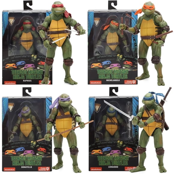 Ninja Turtle Anime Figure Neca 1990 Film Version Limited Edition Action Figurine Pvc Statue Action Figurine Boy Birthday Gifts Random 1 PC