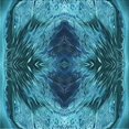 thumbnail image 1 of Ahgly Company Machine Washable Indoor Square Transitional Bright Turquoise Blue Area Rugs, 8' Square, 1 of 7