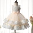 thumbnail image 1 of TopLLC Robes de Filles Robe de Soirée Robe de Princesse Robe à Sequins Robe de Mariage Perle Robe de Fille, 1 of 4