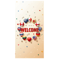 thumbnail image 3 of Welcome Banner with International Flags Circular Design Background Event Decoration Party Supplies Global Conference Backdrop Indoor Outdoor Display, 3 of 4