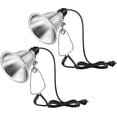 thumbnail image 1 of Clamp Lamp Light with Detachable Aluminum Reflector up to Watt E Socket (No Bulb Included) Feet Cord Type A Bulb Only, 1 of 9