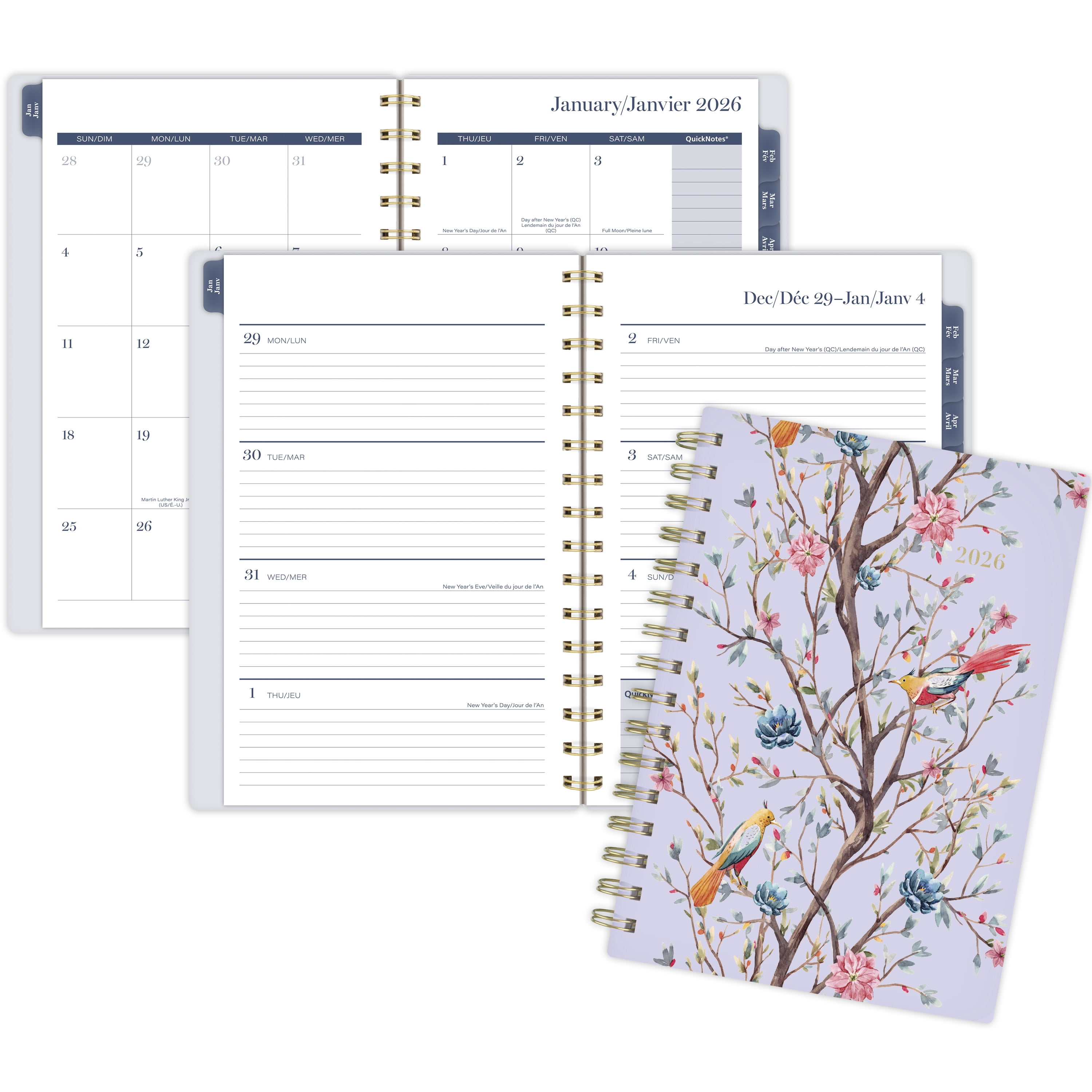 2026 Cambridge® Chinoiserie Magnolia Large Weekly Planner