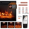 thumbnail image 4 of Gymax 48'' TV Stand Console Cabinet w/ Fireplace Entertainment Center For Living Room Natural, 4 of 10