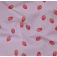 thumbnail image 4 of oneOone Organic Cotton Poplin Twill Fabric Raspberry Fruit Print Fabric BTY 42 Inch Wide, 4 of 4