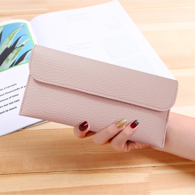 HOARBOEG Womens Wallet With Slots Small Wallets For Women Bifold Slim Coin Purse Zipper ID Card