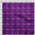 thumbnail image 4 of oneOone Polyester Spandex Tissu Violet Abstractions Matériel de Couture Tissu Imprimé au Mètre 56 Pouces de Large, 4 of 5