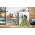 thumbnail image 2 of Ahgly Tapis Rectangulaire Lavable en Machine Intérieur Transitionnel Vert, 2 Pieds x 5 Pieds, 2 of 7