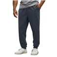 thumbnail image 1 of LIaqionyy Men's Sweatpants Cotton Comfortable Elastic Bottom Drawstring Waist Sweatpant for Men Exercise Jogger, 1 of 5