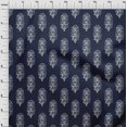thumbnail image 3 of oneOone Cotton Poplin Fabric Leaves & Floral Block Decor Fabric Printed BTY 42 Inch Wide, 3 of 4