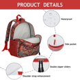 thumbnail image 3 of Zen Inspired Students Backpack - Yoga Mandala Design with Peace Serenity and Tranquility Pattern, Comfortable Dual Shoulder Support for School and Travel, 3 of 6