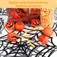 thumbnail image 3 of 3 Packs Halloween Tablecloths, Spider-Web Rectangle Halloween Table Cloths, Waterproof Oil-Proof Table Protector Covers, Disposable Halloween Table Decorations, 3 of 5