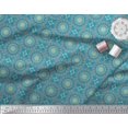 thumbnail image 2 of Soimoi Blue Rayon Fabric Mandala Geometric Print Fabric by Yard 56 Inch Wide, 2 of 5
