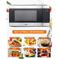 thumbnail image 4 of 1.1 Cu Ft Microwave with 10 Power Levels, Small Microwave with Push Button, 1000W Countertop Microwave, 4 of 7